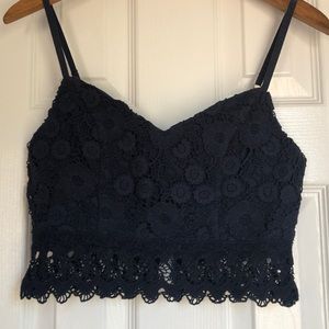 Lace crop top